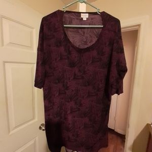 LuLaRoe Purple Polyester Top